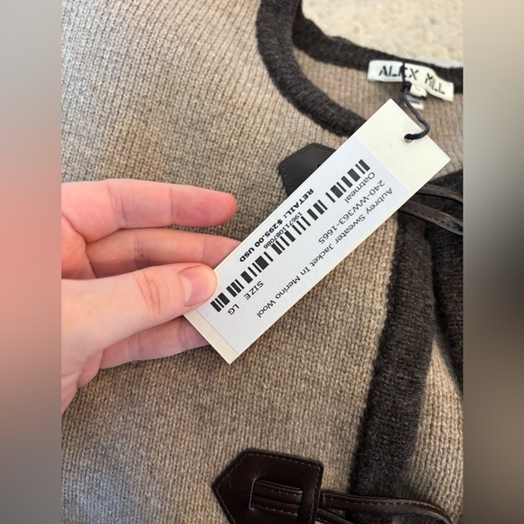 Alex Mill Aubrey Toggle Sweater Jacket NWT Large - Picture 2 of 8